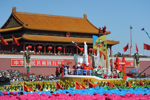 60周年國慶閱兵彩車(chē)三缸，四缸同步系統(視頻)